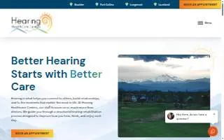 Hearing HealthCare Centers of Longmont website