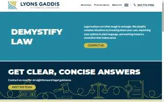 Lyons Gaddis website
