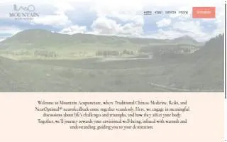 Mountain Acupuncture Clinic website