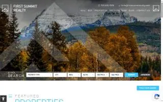 First Summit Realty website