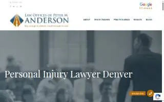 Peter M. Anderson Law Office of Louisville website