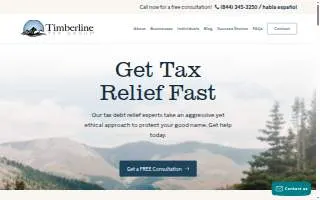 Timberline Tax Group website