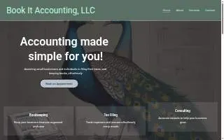 Book It Accounting & Tax Services website