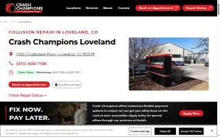 Crash Champions Collision Repair Loveland website