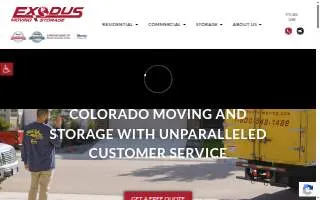 Exodus Moving & Storage of Loveland website
