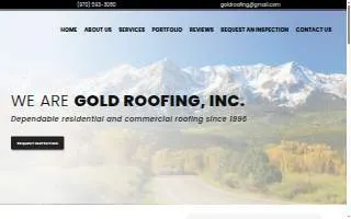 Gold Roofing Inc website