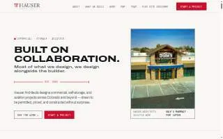 Hauser Architects PC website