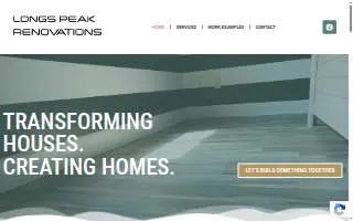 Longs Peak Renovations website