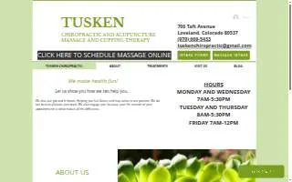 Tusken Chiropractic and Acupuncture website