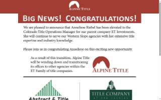 Alpine Title Company, LLC