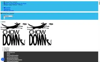 Chow Down Pet Supplies of Montrose website