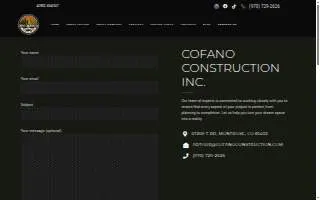 Cofano Construction Inc. website