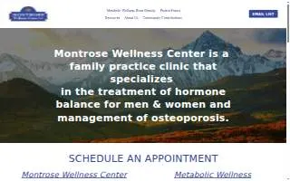 Montrose Wellness Center website