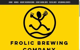 Frolic Brewing Company of Northglenn website