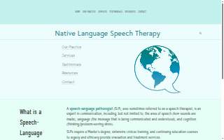 Native Language Speech Therapy