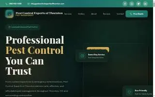 Pest Control Experts of Thornton website
