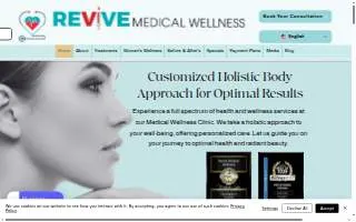 Revive Medical Wellness website