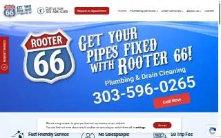 Rooter 66 Plumbing & Drain Cleaning website