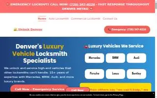 Unlock Denver website