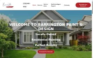 Barrington Paint & Design website