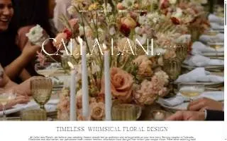 Calla Lane Florals website