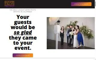 Elevate Snaps Photo Booth website