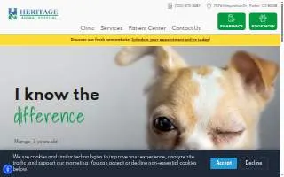 Heritage Animal Hospital of Parker website