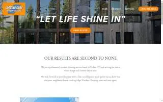Leading Edge Window Cleaning website