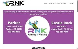 RNK Running and Walking website