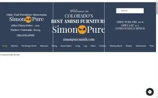 Simon-Pure Amish Furniture website