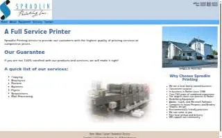 Spradlin Printing Inc website
