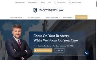 Bagby Injury Law website