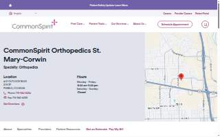 CommonSpirit Orthopedics St. Mary-Corwin