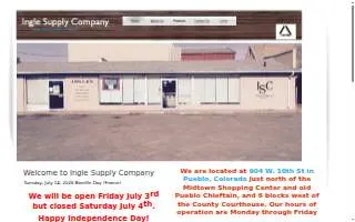 Ingle Supply Company of Pueblo website