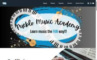 Pueblo Music Academy website