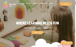 Wee Care Childcare website