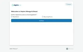 Aspire Allergy & Sinus of Pueblo West website