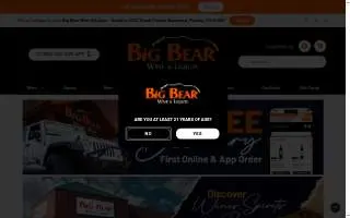 Big Bear Wine & Liquor of Pueblo West website