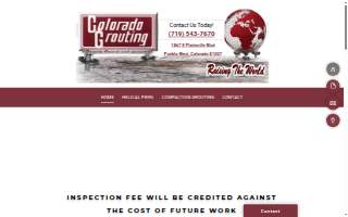 Colorado Grouting Inc. - Foundation Repair website