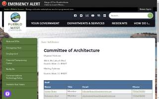 Committee of Architecture