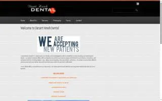 Desert Hawk Dental website