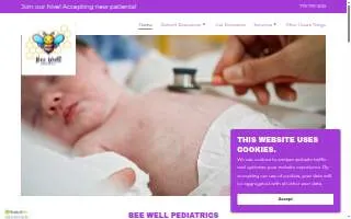 Bee Well Pediatrics website