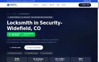 Colorado Springs Locksmith website