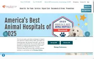 East Springs Animal Hospital of Security-Widefield website