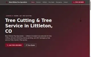 Black Widow Tree Specialists LLC website