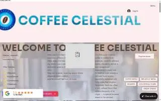 Coffee Celestial of Sherrelwood website