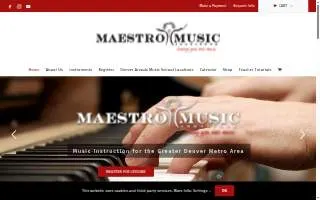 Maestro Music Institute Music Lessons of Sherrelwood website