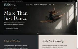 Elevation Dance Studio of Steamboat Springs website