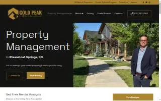 Gold Peak Property Management website