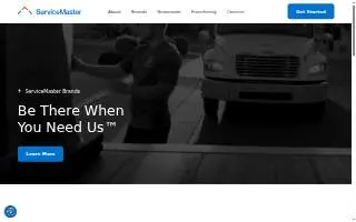 ServiceMaster Cleaning and Restoration by SteamExpress website